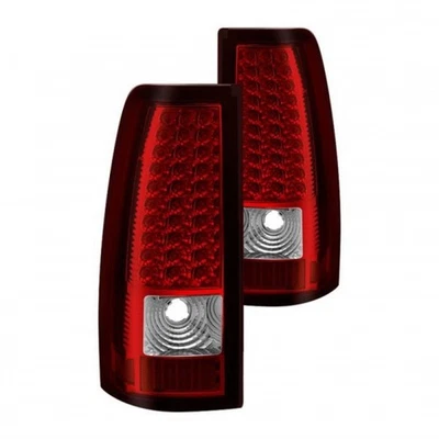 Xtune For Chevy Silverado 1500/2500/3500 2003-2006 LED Tail Lights Pair Red - Image 1 of 4