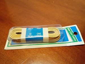 VINTAGE LEDER SCHUH STIEFEL SCHNÜRSENKEL 72 ZOLL NEU IN VERSIEGELTER VERPACKUNG Rhode Island Textil  - Bild 1 von 3