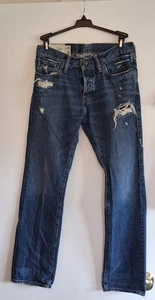 ABERCROMBIE & FITCH DISTRESSED MEN'S BLUE JEANS 30 X 30 - Bild 1 von 4