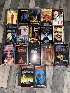 Stephen King VHS Mega Bundle - Over 20 Movies, Uncut Hard To Find Classic Horror - Picture 1 of 13