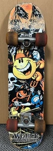 Vtg World Industries Skateboard Deck Flame Boy Wet Willy Devilman Monster Trucks - Picture 1 of 8