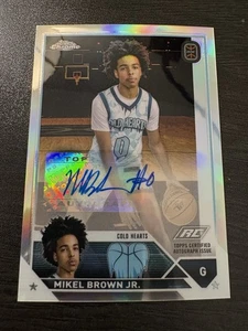 2023-24 Topps Chrome OTE - #A-MBA Mikel Brown Jr. Rookie Auto REFRACTOR - Picture 1 of 1