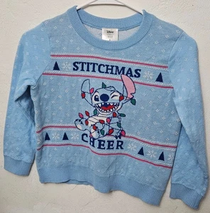 Disney Stitch Christmas Sweater with Festive Design (Girls size 6) - Picture 1 of 2