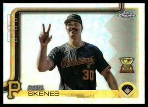 2025 Topps Cromo Logo Fractor Paul Skenes Variación de Imagen #300 Piratas - Imagen 1 de 2
