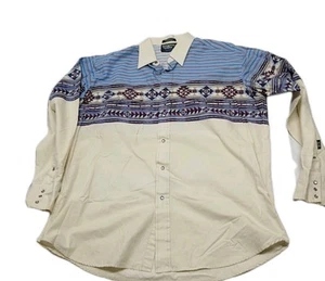 Panhandle Slim Shirt Mens XL Tall Southwestern Brooks & Dunn Cowboy Aztec Pearl - Picture 1 of 7