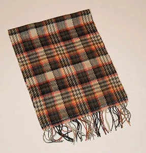 Softer Than Cashmere Tan And Pink Plaid Scarf Multi-Color Brand New - Picture 1 of 3