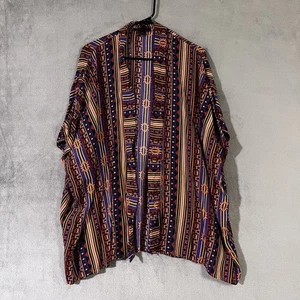 Kimono Rock&Roll cowgirl country western azteco donna taglia XL cotone - Foto 1 di 7