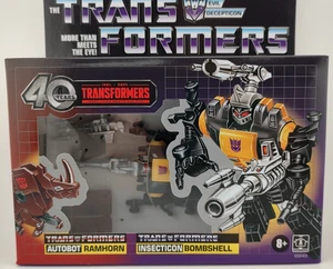 Transformers Retro 40th Anniversary Autobot Ramhorn Insecticon Bombshell #5-309 - Picture 1 of 4