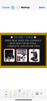 OpenBox Sony PLAYSTAYTION4 PS4 Console+ VR Bundle + extras. (NEVER USED) - Image 1 of 4