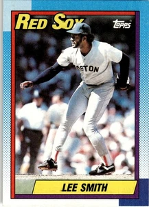 1990 Topps Vintage Baseball Lee Smith Boston Red Sox #495 - Picture 1 of 2