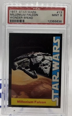 1977 Star Wars Wonder Bread Millennium Falcon PSA 9 Mint - Image 1 of 4