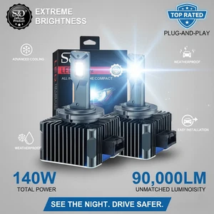 90000LM D3S LED D1S D2S D4S D5S D8S LED 140W Scheinwerfer HID D1R D2R D3R D4R D5R  - Bild 1 von 13