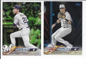 2018 Topps On Demand Mini /5 /10 CHRISTIAN YELICH Green, Blue -Milwaukee Brewers - Picture 1 of 1
