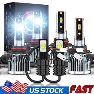 For Toyota Corolla 2001-2003 2004 Combo LED Headlight High/Low +Fog Light 6000K- - Picture 1 of 19