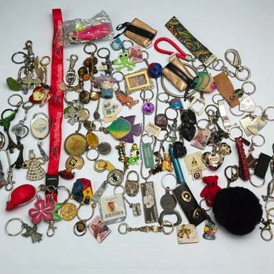 Huge Lot Of Vintage Keychains, Pins And Purse Charms.       158 - Image 1 of 4