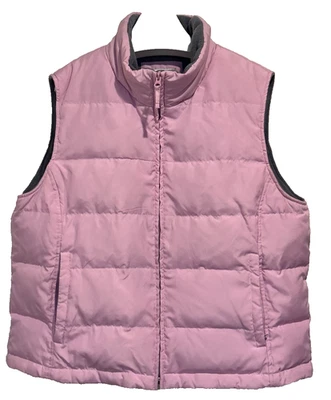 Athletic Works Womens Pink Puffer Vest Feather Down Filling Zip up Size XL 16/18 - Image 1 of 4