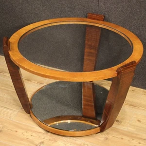 Small Table Furniture Low Living Room Vintage Design Wooden Years 60 Modern - Imagen 1 de 12