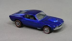 1968 Hot Wheels Custom Mustang USA Blue HAS BEEN OVERPAINTED WITH NAIL POLISH? - Picture 1 of 9