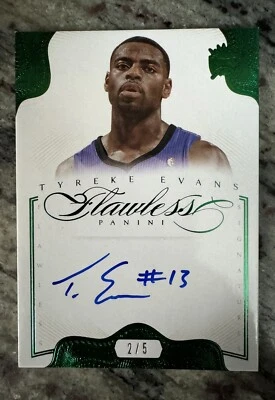 Neumático Panini Flawless Signatures 2012-13/5 Emerald Evans #1 Auto Kings Foto 1 de 2
