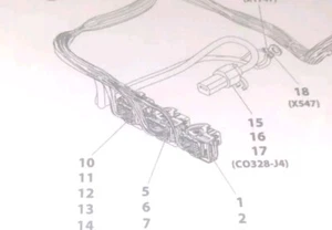 JLG 1001161963 - CONECTOR, CIRCUITO MOLEX 48, EA Reparación Conector coleta - Imagen 1 de 1