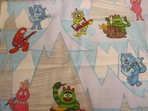 Vtg 2011 Cotton Blend Fabric YO GABBA GABBA HOFFMAN FABRIC 2yd 18" x 44 - Picture 1 of 7