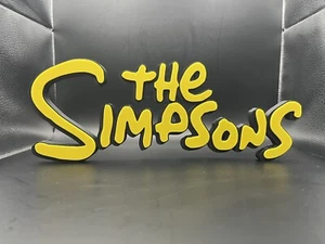 The Simpsons Logo Schild Display | 3D Wand Schreibtisch Regal Kunst - Bild 1 von 4