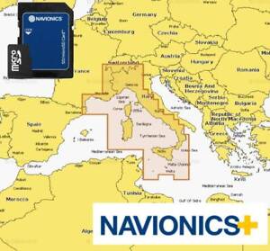 Navionics Plus Regular Carte Nautique MicroSD Méditerranée Centrale Occidentale