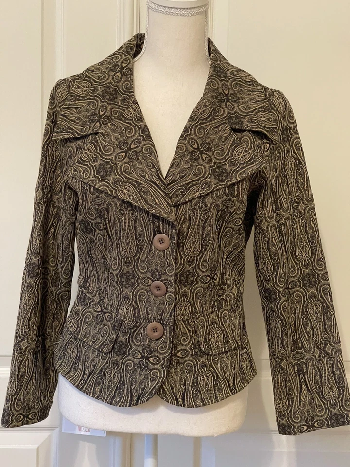 Chaqueta Doki Geki De Colección L Grande Cachemira Pecho Único con Bolsillos Foto 1 de 4