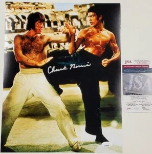 Chuck Norris signiert Return of the Dragon 11x14 Bruce Lee Foto JSA Zeuge Echtheitszertifikat - Bild 1 von 1