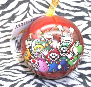 BOULE SAPIN DE NOEL METAL NINTENDO SUPER MARIO 7CM 4 DISPO - Foto 1 di 5