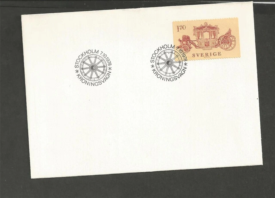 SWEDEN - 1978 Coronation-coach    - FIRST DAY COVER - Image 1 of 1