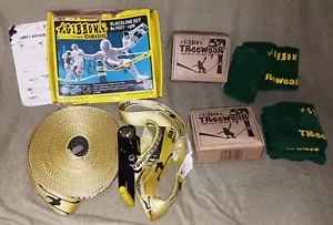 82' 25M Gibbon Classic Slacklines Set Yellow TWO Tree Wear Ratchet Tensioner Box - Picture 1 of 7
