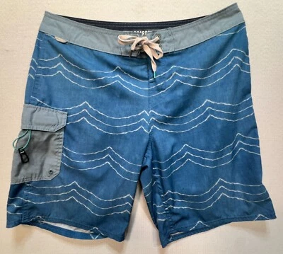 Pantalones Cortos de Tabla Reef Para Hombres Wave Surf Baúl de Natación Bolsillo de Carga Talla 33 Azul Elástico Foto 1 de 4