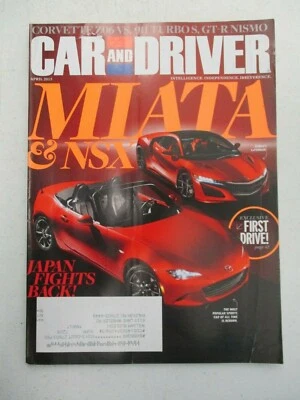 CAR AND DRIVER MAGAZINE APRIL 2015 CORVETTE Z06 VS 911 TURBO S GT-R NISMO AUTO - Image 1 of 2