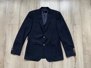 Mens Burberry London Gold Metal Buttons Lightweight Blazer Sport Coat Size 50 - Picture 1 of 13