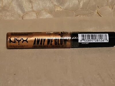 NYX Maquillaje Profesional-Away We Glow-Iluminador Líquido-AWG07 Fiebre del Oro-¡NUEVO! Foto 1 de 3