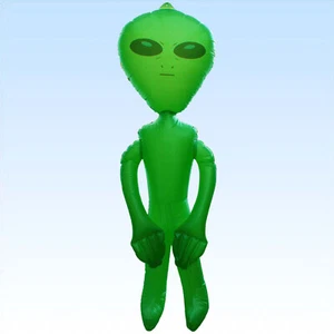 Alien aufblasbar 150cm Scherzartikel Deko Dekoration Partydeko Ausserirdischer - Bild 1 von 1