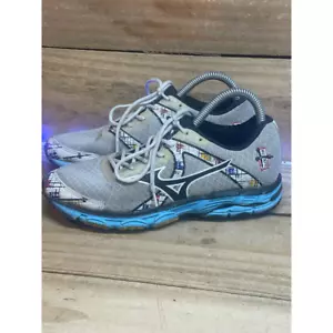 Mizuno Womens Wave Inspire 10 Running Shoes White Black J1GD144409 Lace Up 6M - Picture 1 of 9
