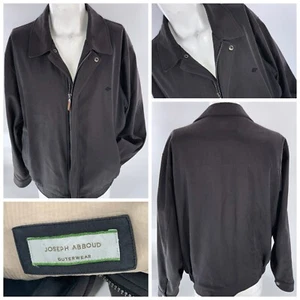 Joseph Abboud Outerwear Jacket Men’s XL Gray Nylon Cotton Full Zip YGI B2-88 - Picture 1 of 11