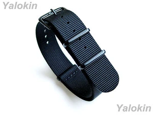 24 mm - Correa de correa de nailon duradera para relojes de lujo, deportivos e informales (NYL-ALLB) - Imagen 1 de 7