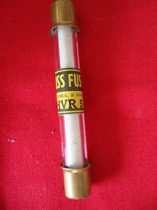 FUSIBLE DE INSTRUMENTOS DE ALTO VOLTAJE HVR-5 BUSSMANN (3"" X13/32") QTY. DE UNO - Imagen 1 de 4