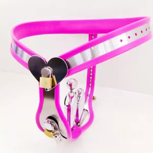 Female Chastity Belt Cage Adjustable Stainless Steel Bondage Device SM Stopper - Picture 1 of 20