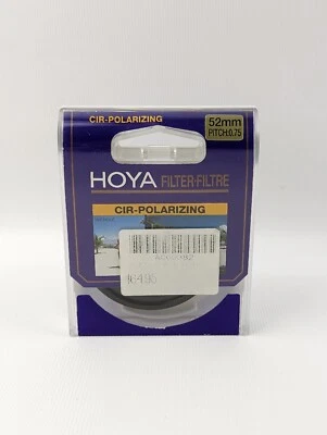 HOYA 52mm CIR-Polarizing Filter Pitch 0.75 Made In Japan NEW Sealed  - Image 1 of 4