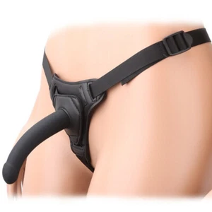 Strap-On-G-Spot-Suction-Cup-Harness-Dildo-Anal-Lesbians-Women-Sex-Toys-Panties - Picture 1 of 13
