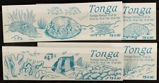Tonga 1990 Marine Life Booklets Set, Sg Sb3, Nhm "Specimen" Opts (4)