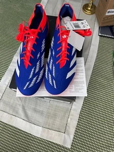 Adidas PREDATOR Elite Laced FG Soccer Cleats Blue/White/Red Men’s 11 US - Picture 1 of 4