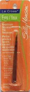 Sally Hansen Eyes Premium Square Tip Tweezer 24kt GOLD planted Tip - 67120 - Picture 1 of 2