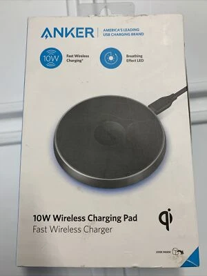 Anker A2512Z11 PowerPort Wireless 10 Qi Certified Wireless Charging Pad - Black - Image 1 of 4