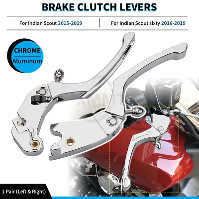Palanca de mano de embrague de freno CNC izquierda y derecha para Indian Scout 15-19 Scout sixty 16-19 Foto 1 de 4