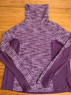 Camiseta de Entrenamiento Nike Pro Hyperwarm Argyle 1X Granate Cuello Alto Bordado Terciopelo Foto 1 de 4